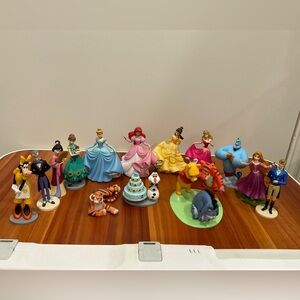 Disney Multi-Character Figurine Set - Blue, Pink, Yellow, Red, Orange